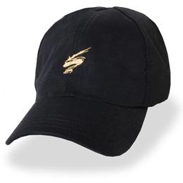 Black Hats for Large Heads with Gold Tornado Logo with Partial Coolnit in size 3XL