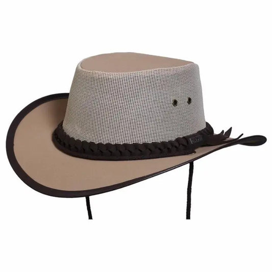Aussie Cooler Canvas Mesh Hat beige