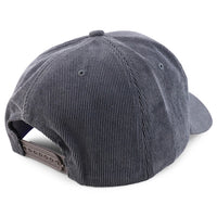 Corduroy Structured Baseball Cap - Dark Grey