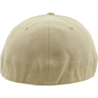 Khaki - Structured and Fitted Baseball Cap back view