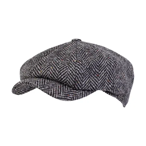 Newsboy Retro Cap in Dark Grey