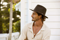 Jackeroo Australian Wool Crushable Hat - Black view three