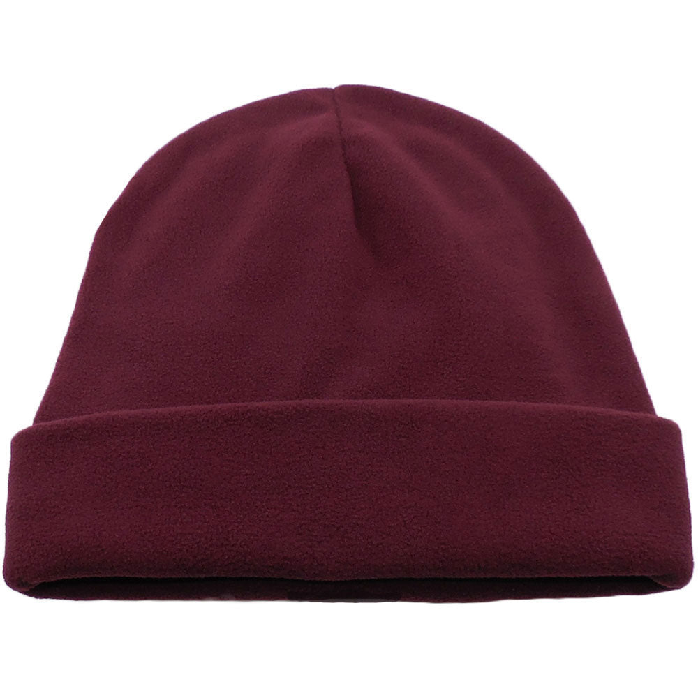 Maroon Comfort Fleece Big Winter Hats Made in USA Big Hat