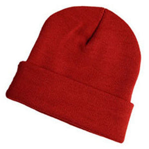 Red Knit OverSized Stocking Hat fits Size 3XL