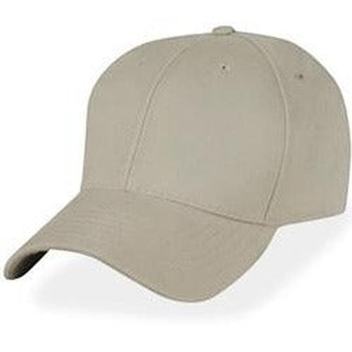 Stone color Structured Large Hats in Baseball style, fits Size 3XL caps