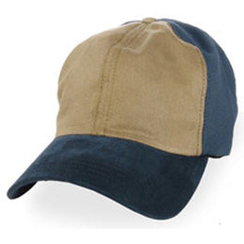 Trucker Hats for Big Heads in Dark Khaki with Blue Coolnit for sizes 3XL and 4XL