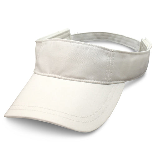 White Visors for Big Heads fits Sizes 3XL and 4XL