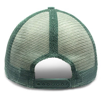 Green big trucker hat backview