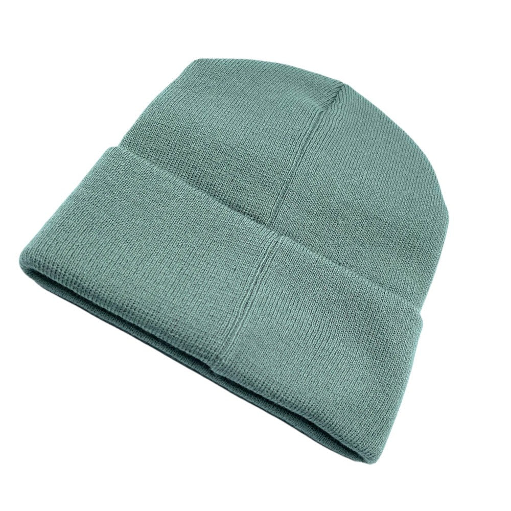 Sage Green Knit Hat back view