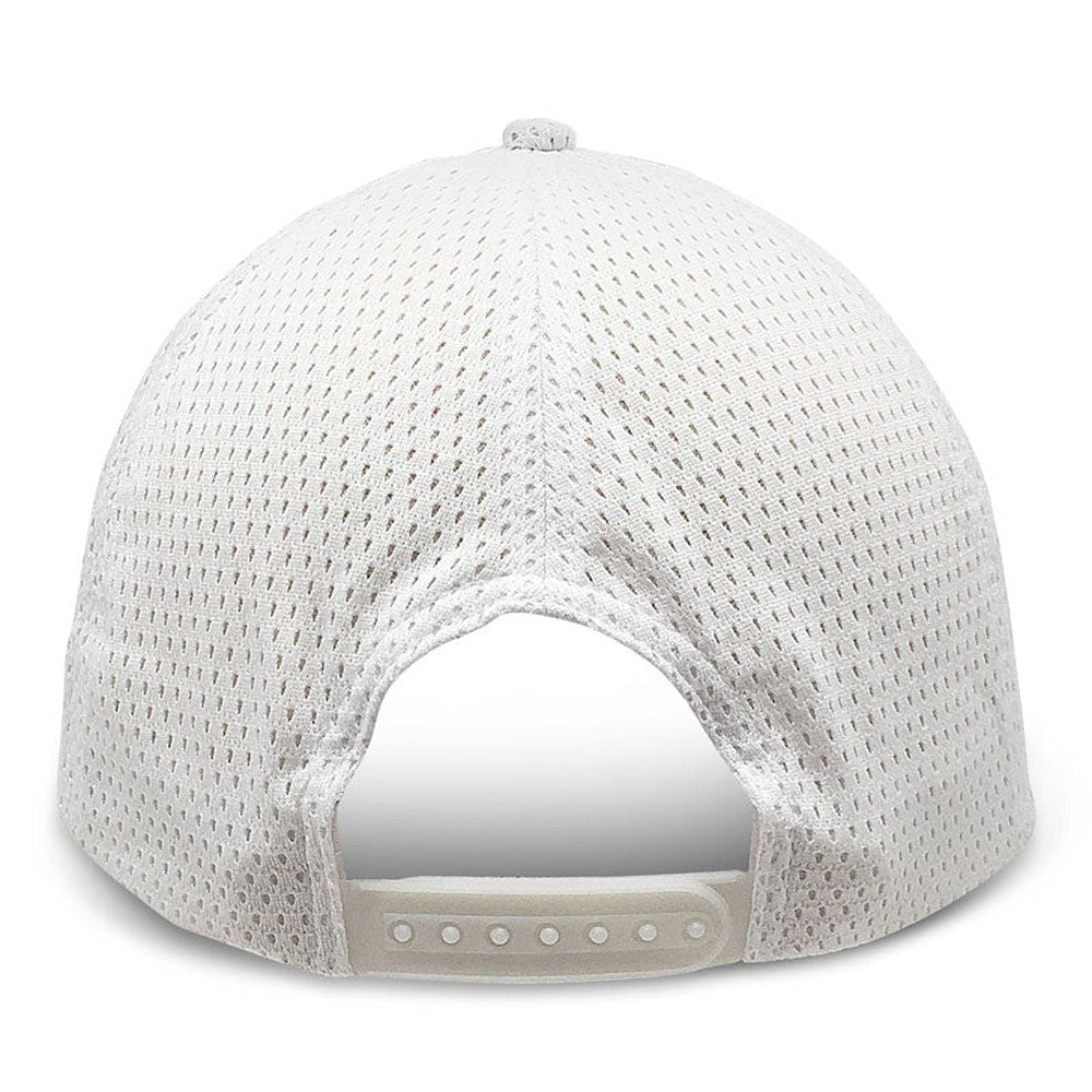 White Partial Soft Mesh - Unstructured Baseball Cap - back 1