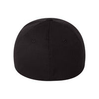 Black - Flexfit Baseball Cap back view