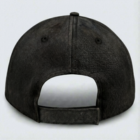 Black with Khaki Weathered - Unstructured Baseball Cap - back 1