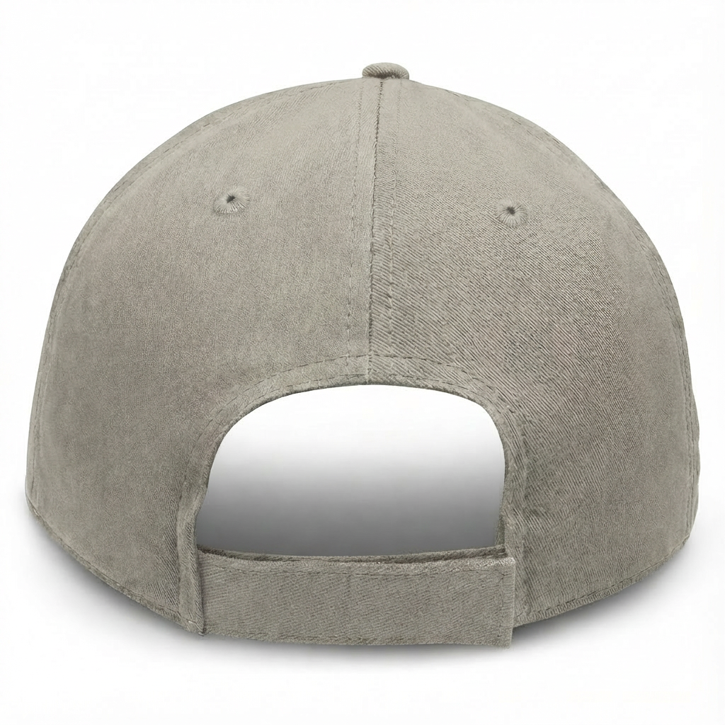 Ash with Charcoal Visor - Unstructured Baseball Cap - back 1