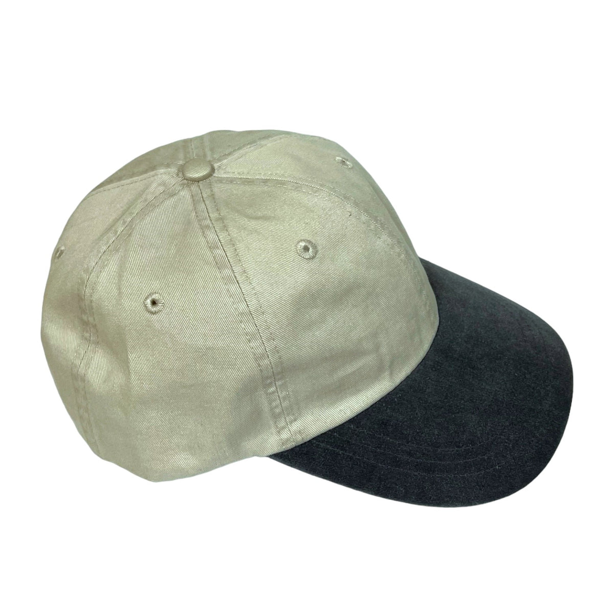 Ash with Charcoal Visor - Unstructured Baseball Cap right view