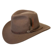 Aussie Wool Crusher Hat - Brown