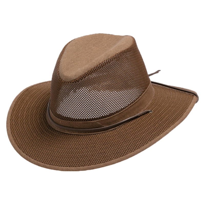 Aussie Breezer with Mesh Hat - Earth front view