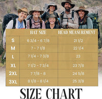 Aussie Breezer with Mesh Hat - Earth size chart