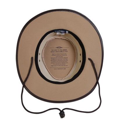 Aussie Cooler Canvas Mesh Hat interior