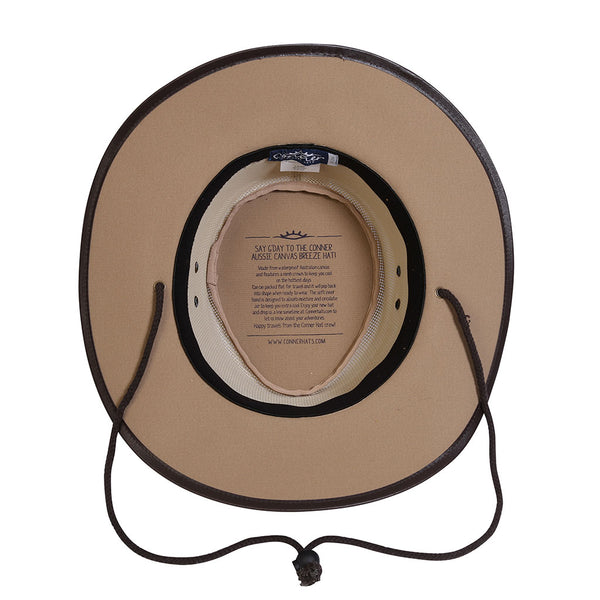 Aussie Cooler Canvas Mesh Hat interior