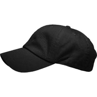 Black - Unstructured Cap left side view