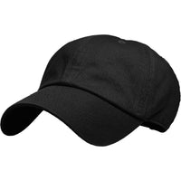 Black - Unstructured Cap front view