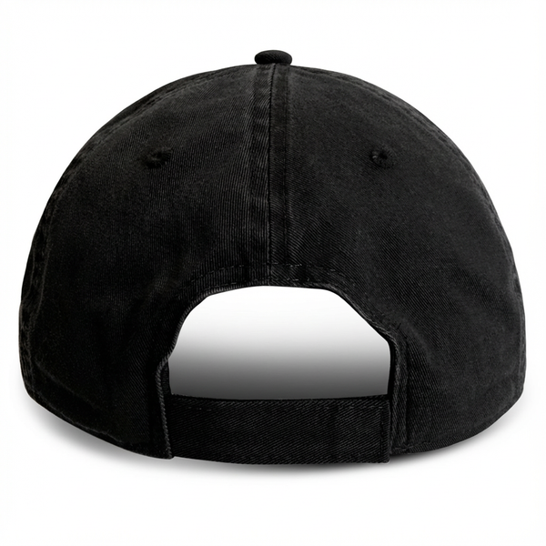 Black - Unstructured Baseball Cap - back 1