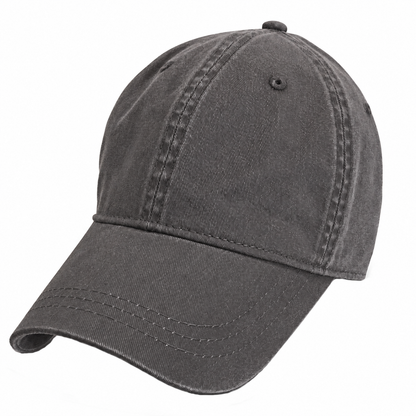 Black Weathered - Unstructured Baseball Cap