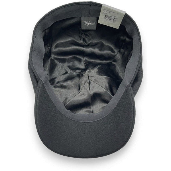 Wigens Black Newsboy Classic Cap lining