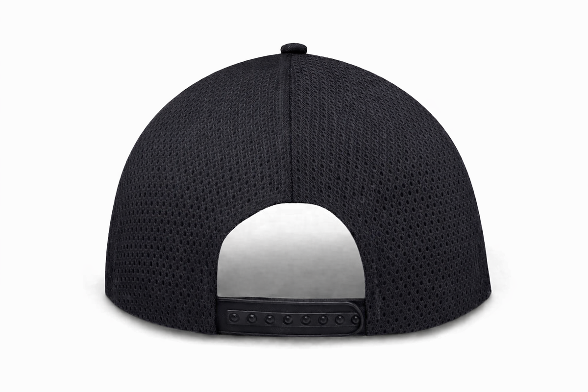 Black Partial Coolnit - Unstructured Baseball Cap - back 1
