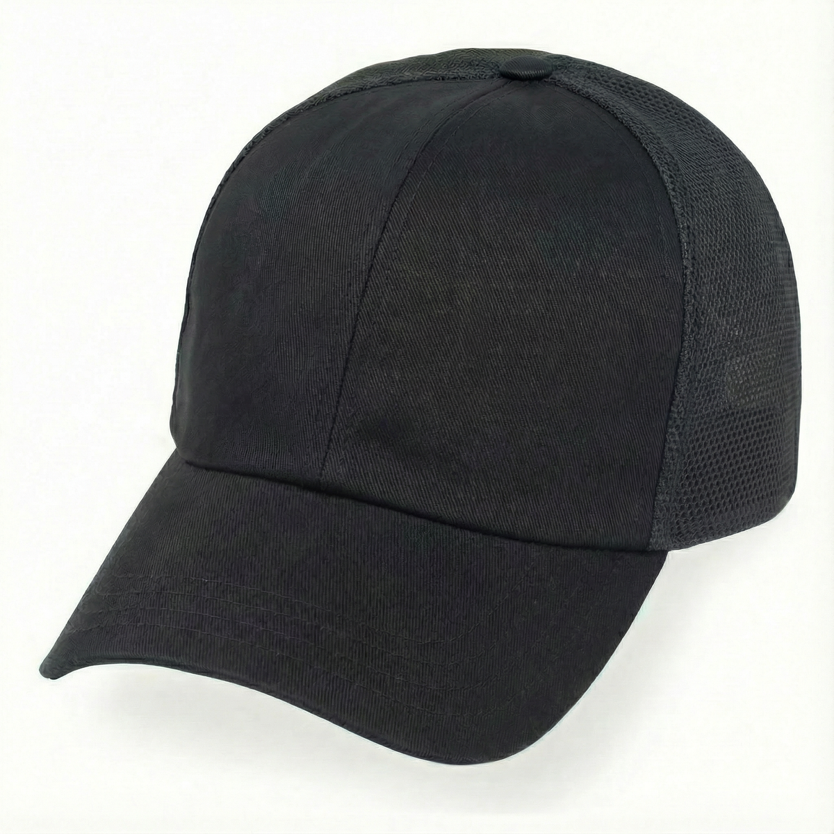 Black Partial Coolnit - Unstructured Baseball Cap - front 1