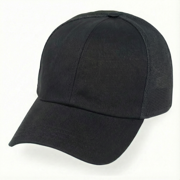 Black Partial Coolnit - Unstructured Baseball Cap - front 1