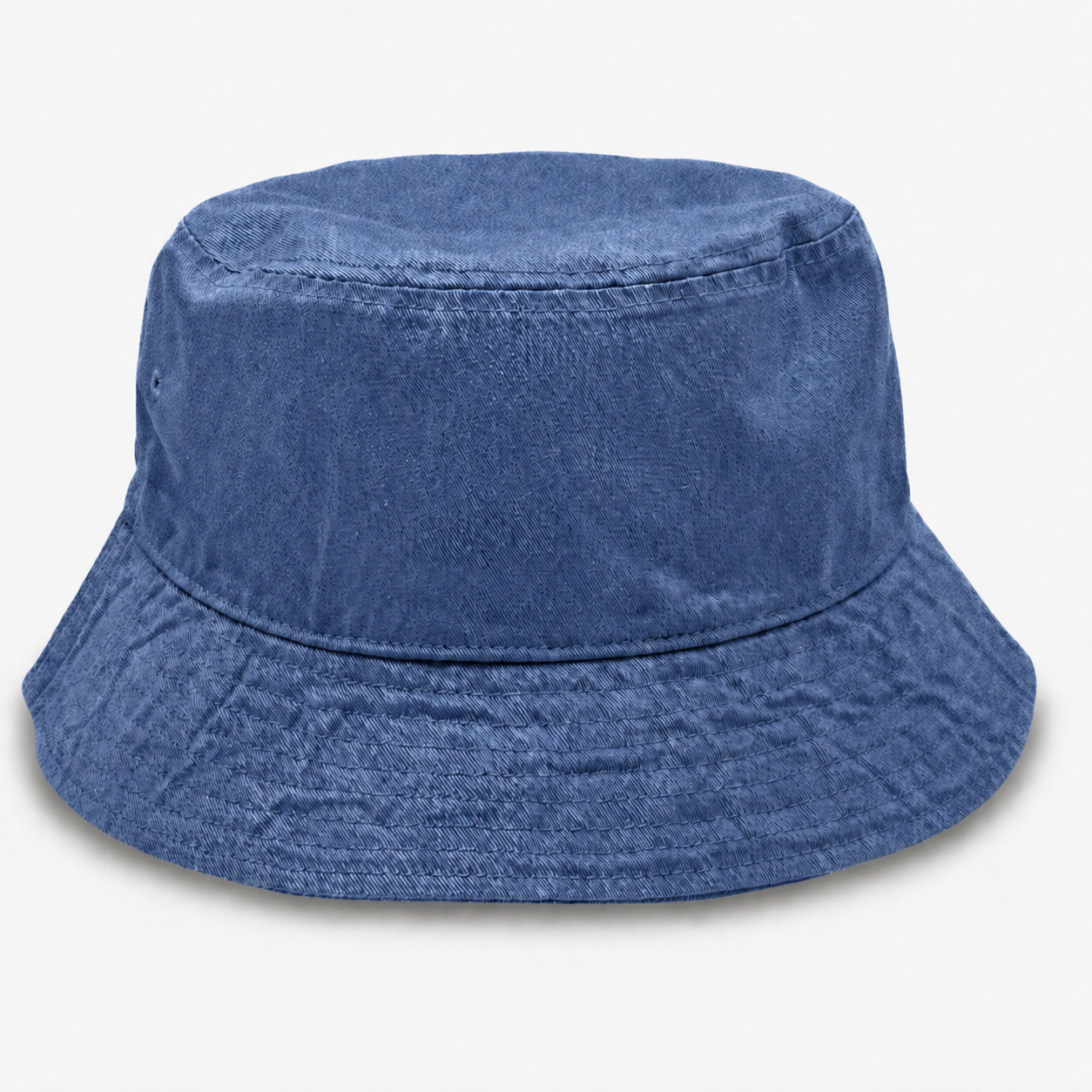 Blue Denim Weathered Big Bucket Hat