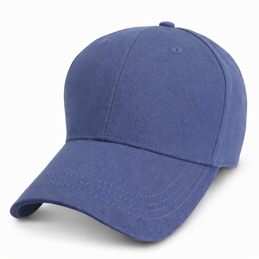 Big Hat Store structured blueberry hat for big heads, front view. Extra crown depth for a comfortable 3XL to 4XL fit.
