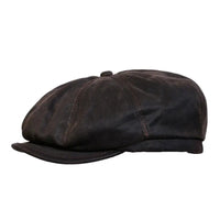 Brent Newsboy Weathered Cotton Cap front view