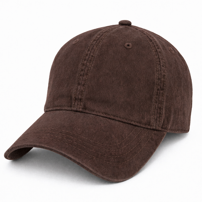 Brown Weathered - Unstructured Baseball Cap - front 1
