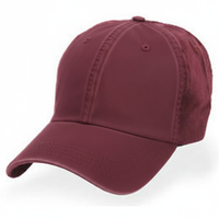 Burgundy Unstructured Baseball Cap - front 1