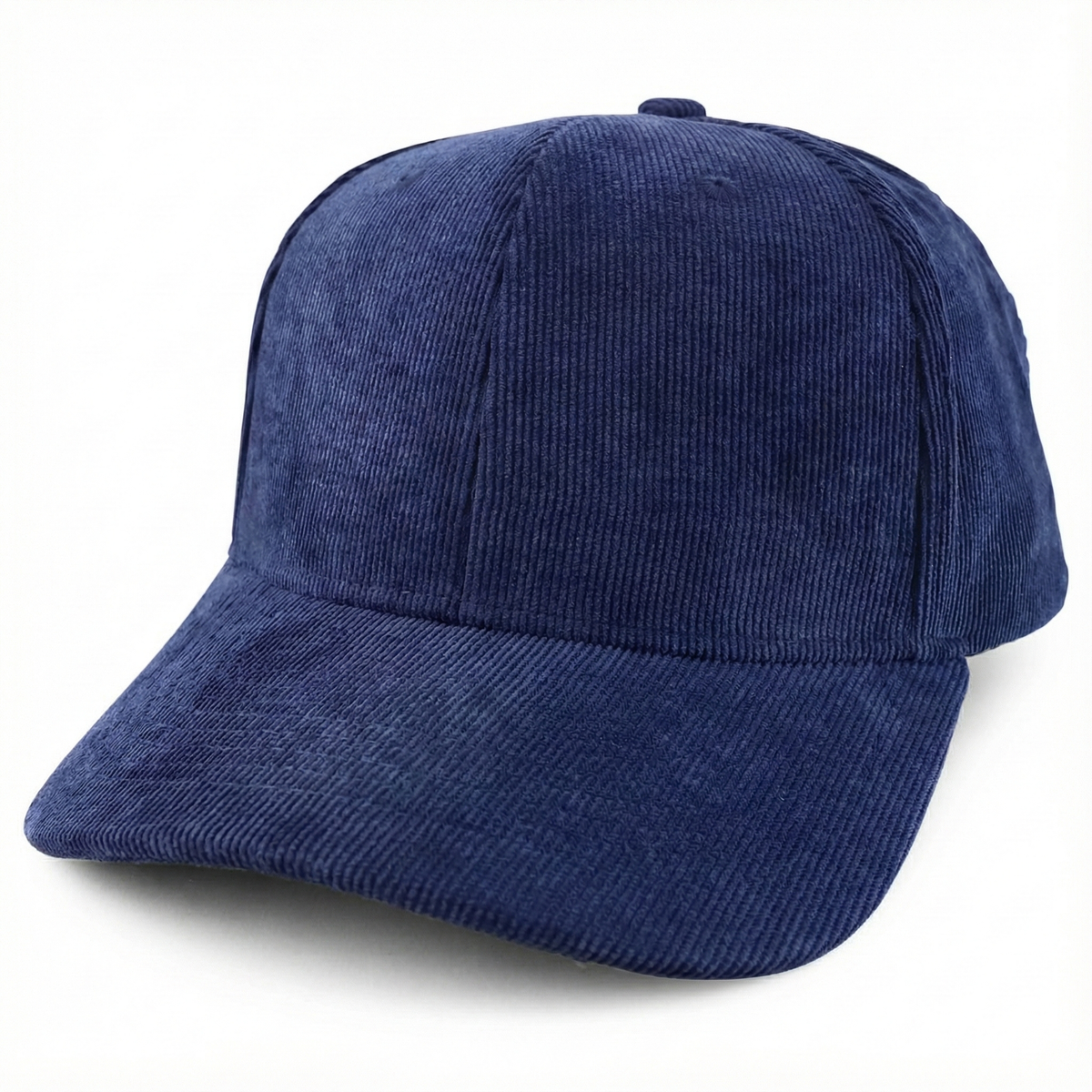 Corduroy Structured Baseball Cap - Navy