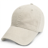 Cream - Unstructured Baseball Cap - front 1