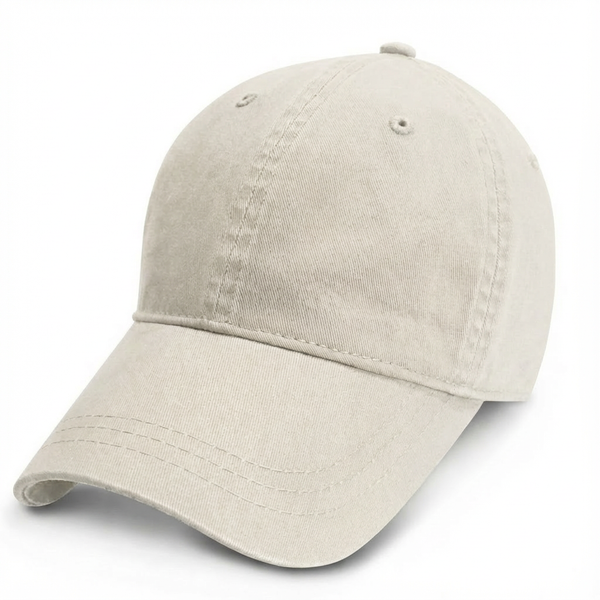 Cream - Unstructured Baseball Cap - front 1