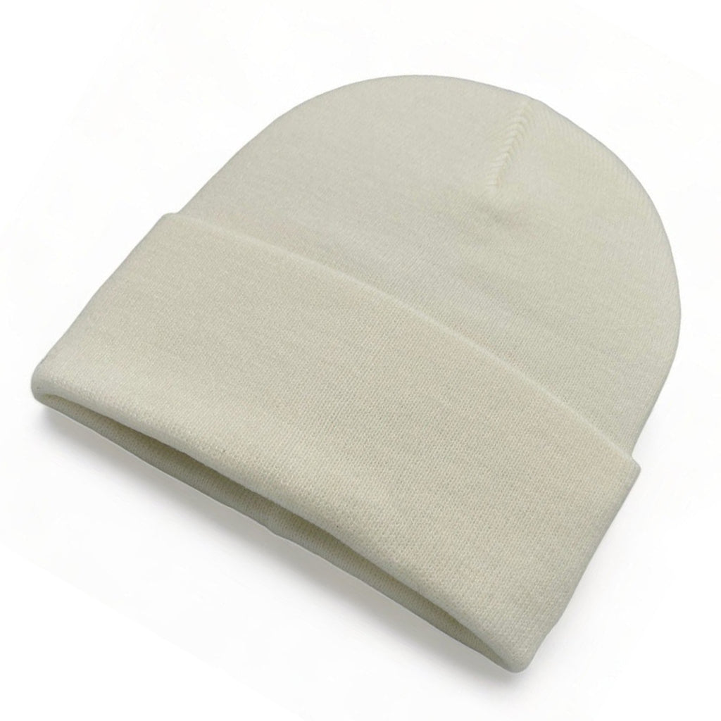Cream Knit Hat