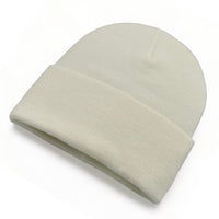 Cream Knit Hat