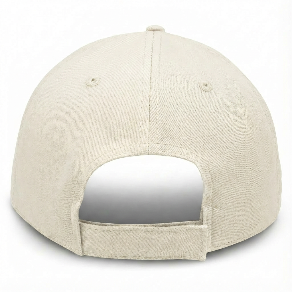Cream with Olive Visor - Unstructured Baseball Cap - front 2
