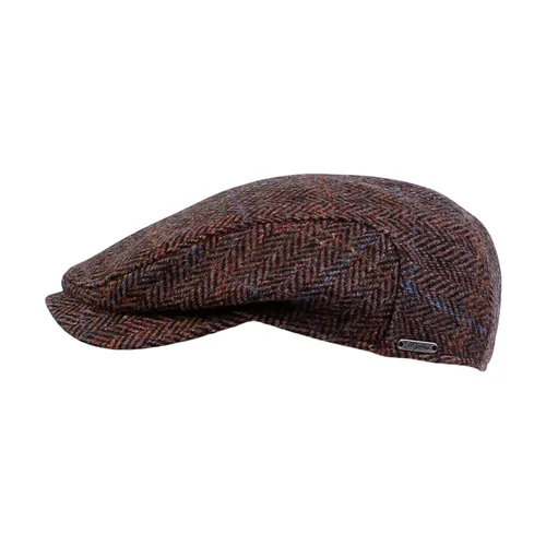 Harris Tweed Longshoreman Cap in Dark Brown