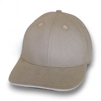 Dark Cement - Structured Baseball Cap top view 2