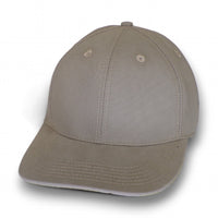 Dark Cement - Structured Baseball Cap top left view