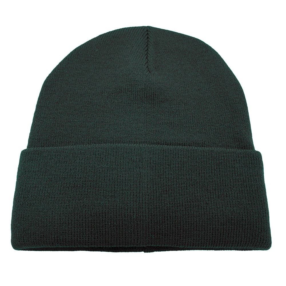 Dark Green Knit Hat-