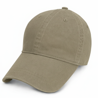 Earth Khaki Unstructured Baseball Cap - front 1