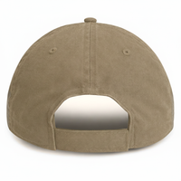 Dark Khaki with Olive Suede Visor-Unstructured Baseball Cap - back 1