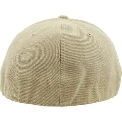 Khaki - Structured and Fitted Baseball Cap back view