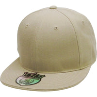 Khaki - Structured and Fitted Baseball Cap front view